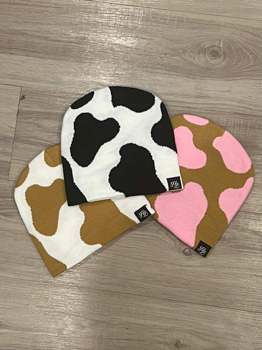 COW PRINT BEANIE