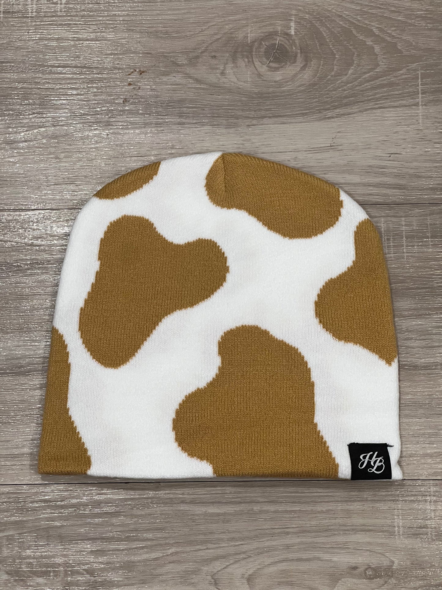 COW PRINT BEANIE