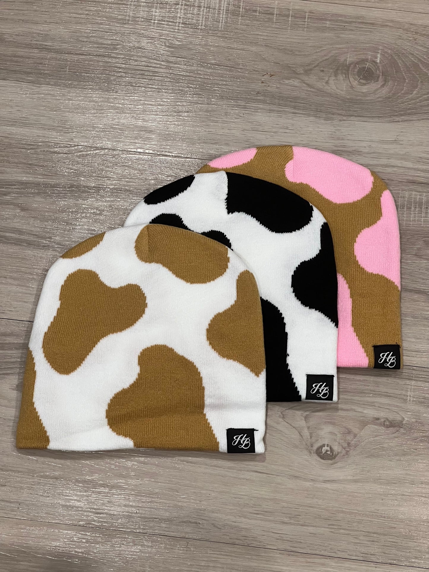 COW PRINT BEANIE